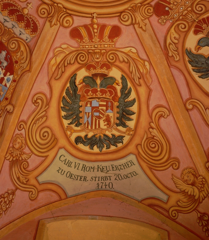 CARL VI. RÖM: KAY: ERTZHER: ZU ÖSTER: STIRBT 20. OCTO: 1740. Foto: Aleksander Hribovšek, 2010.