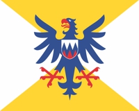 Zastava predsednika nadzornega odbora Heraldično, genealoško in veksilološkega društva Heraldica Slovenica.