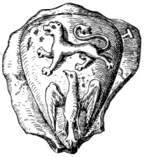 Risba pečata Andeških med leti 1230 in 1240. Alfred Ritter Anthony von Siegenfeld, Steierischer Uradel, 1229-1245, Siebmacher's großes Wappenbuch zvezek 4, 7. del, tabela 5, Dunaj 1929.
