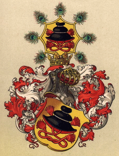 Grb Slovenske krajine iz leta 1890. Hugo Gerard Ströhl, Oesterreichisch-Ungarische Wappenrolle, Dunaj 1890.