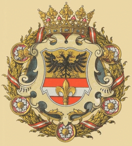 Grb Trsta iz Hugo Gerard Ströhl, Oesterreichisch-Ungarische Wappenrolle, Dunaj, 1900.